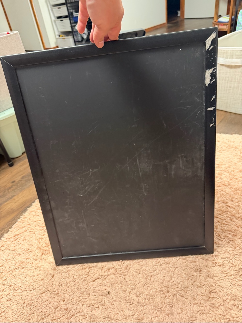 Black Framed magnetic board